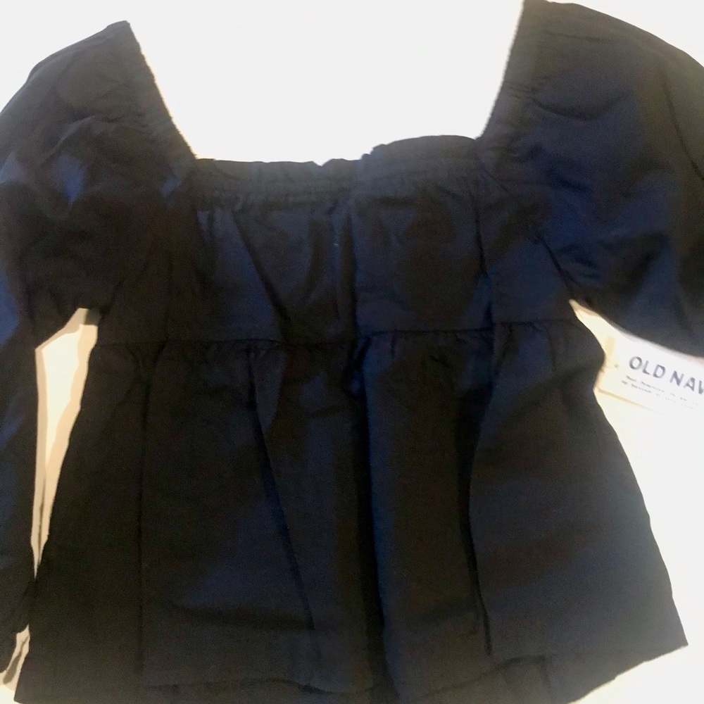 Old Navy girls sz 5(xs) Black dressy blouse NWT